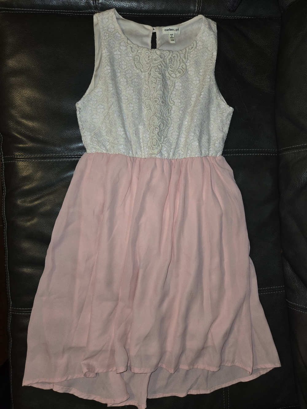 Set of 2 girls dresses size 10 - 12. Teal and peach.